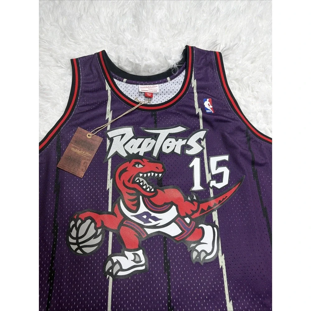 Rare!! Mitchell & Ness Toronto Raptors Vince Carter Jersey #15 Men's 5XL New!!